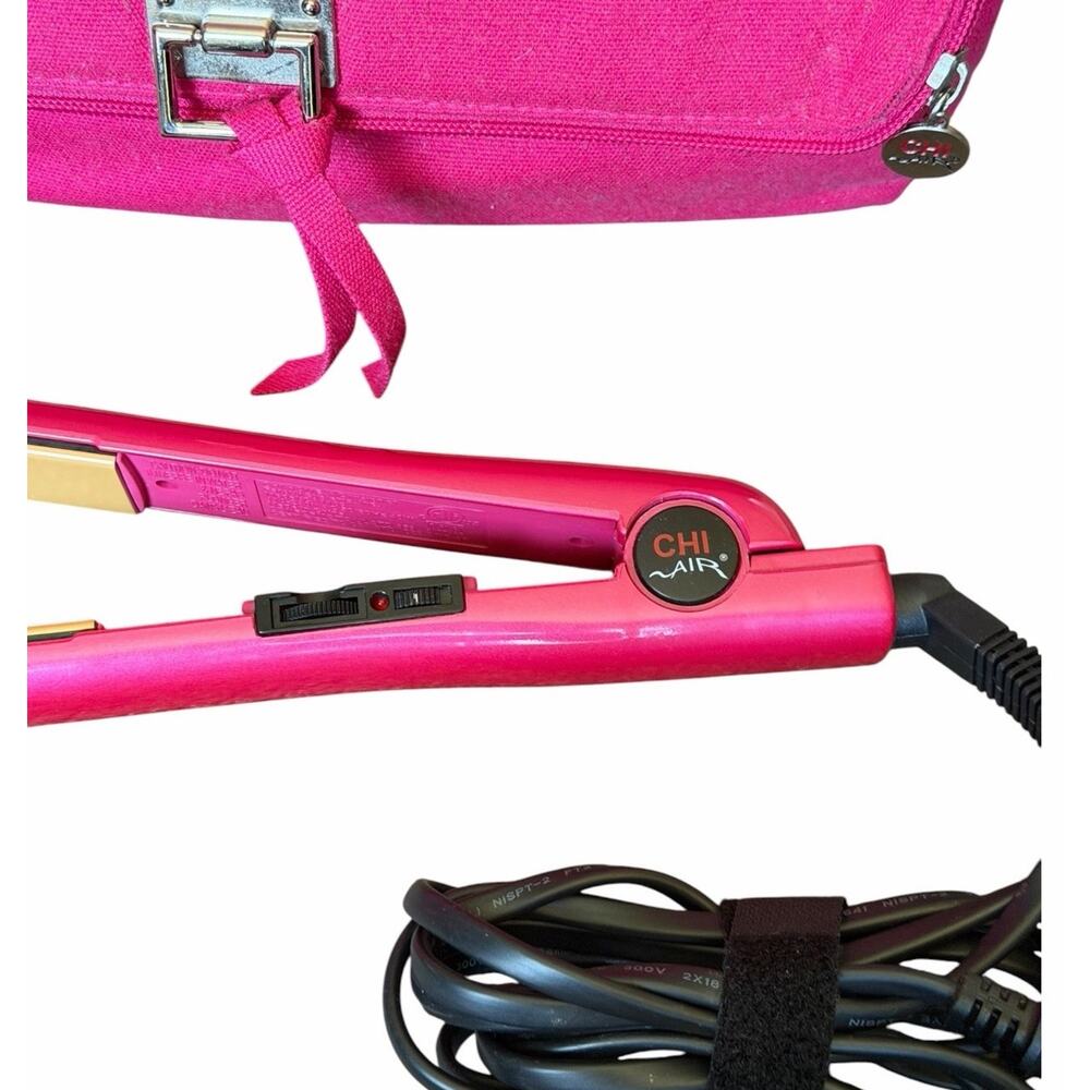 CHI Expert Pink Flat Iron Babyliss Pro Mini Flat Iron Bundle Tested Working - Picture 3 of 16